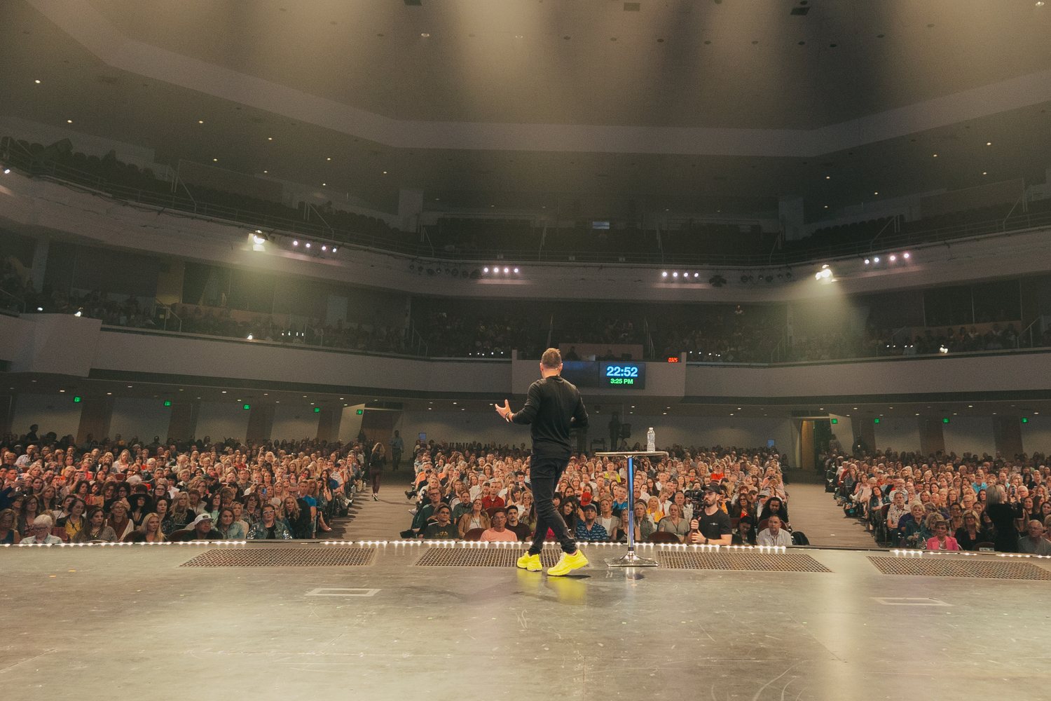 Buck Wise on stage at the Level Up Conference